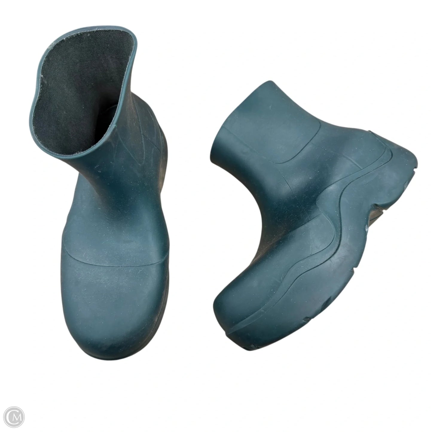 Boots Luxury Designer By Bottega Veneta In Teal, Size: 6.5