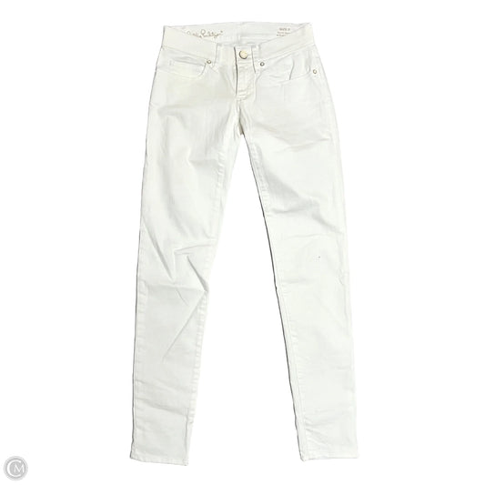 Jeans Designer By Lilly Pulitzer In White Denim, Size: 0