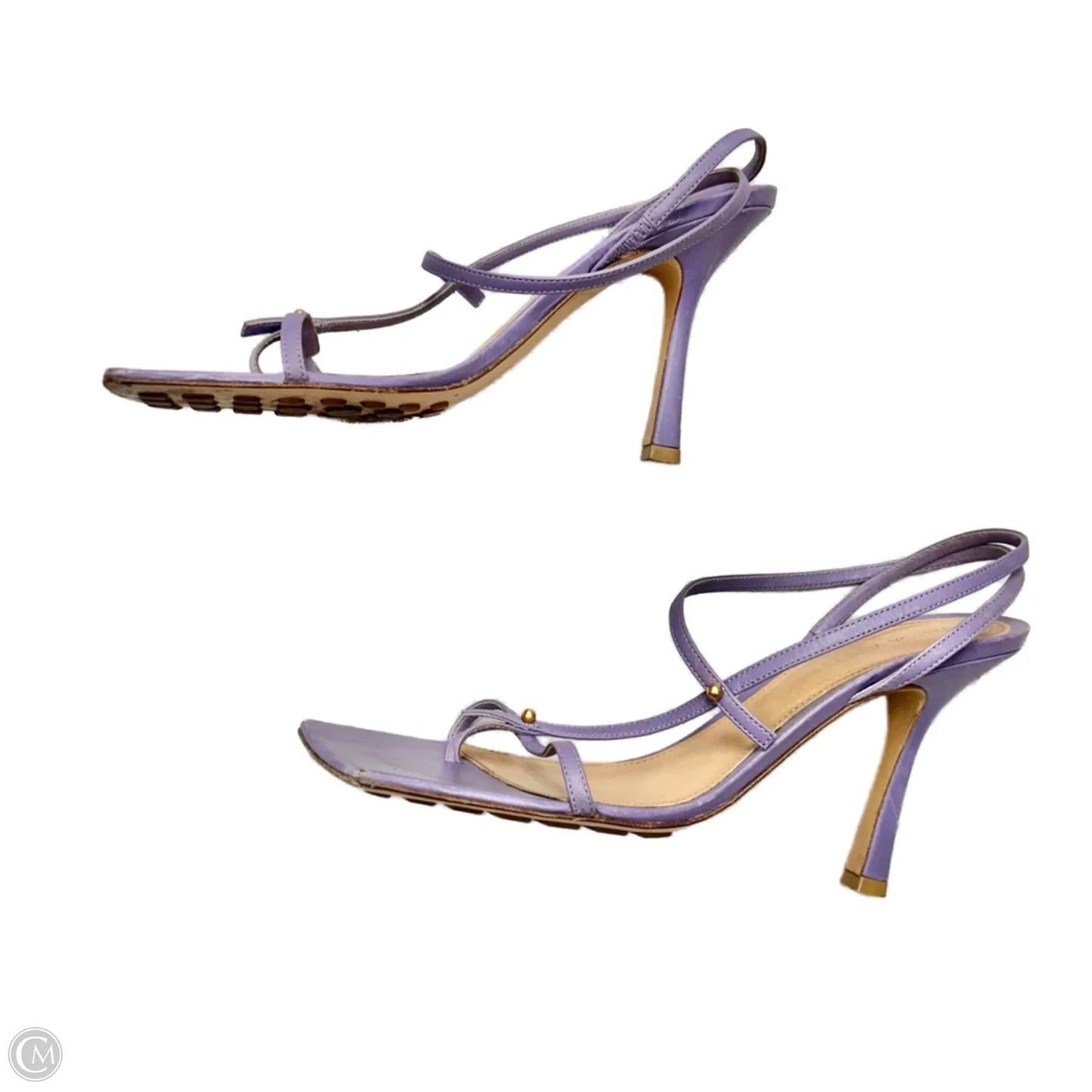 Sandals Designer By Bottega Veneta In Purple, Size: 7.5