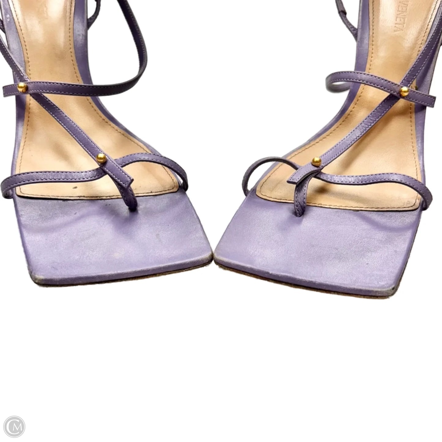 Sandals Designer By Bottega Veneta In Purple, Size: 7.5