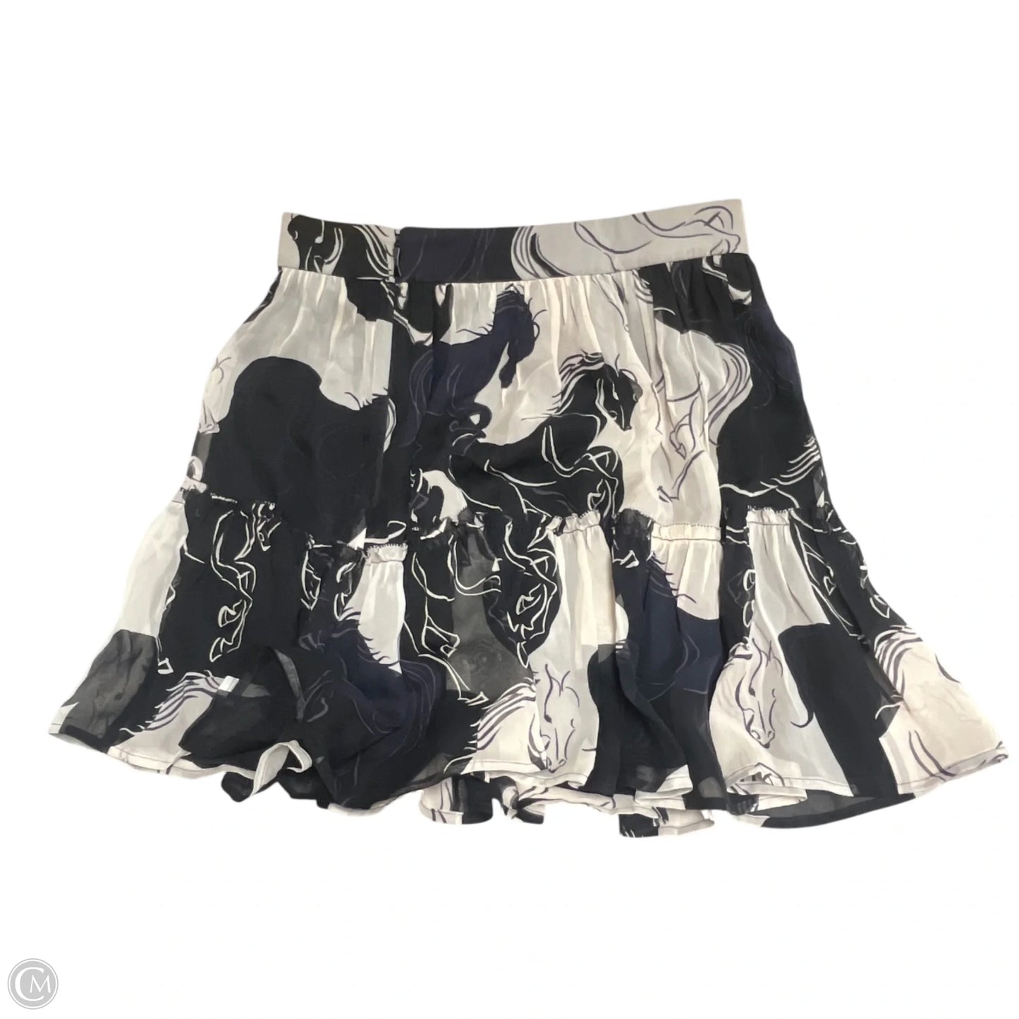 Skirt Designer By Kate Spade In Black & Blue, Size: S