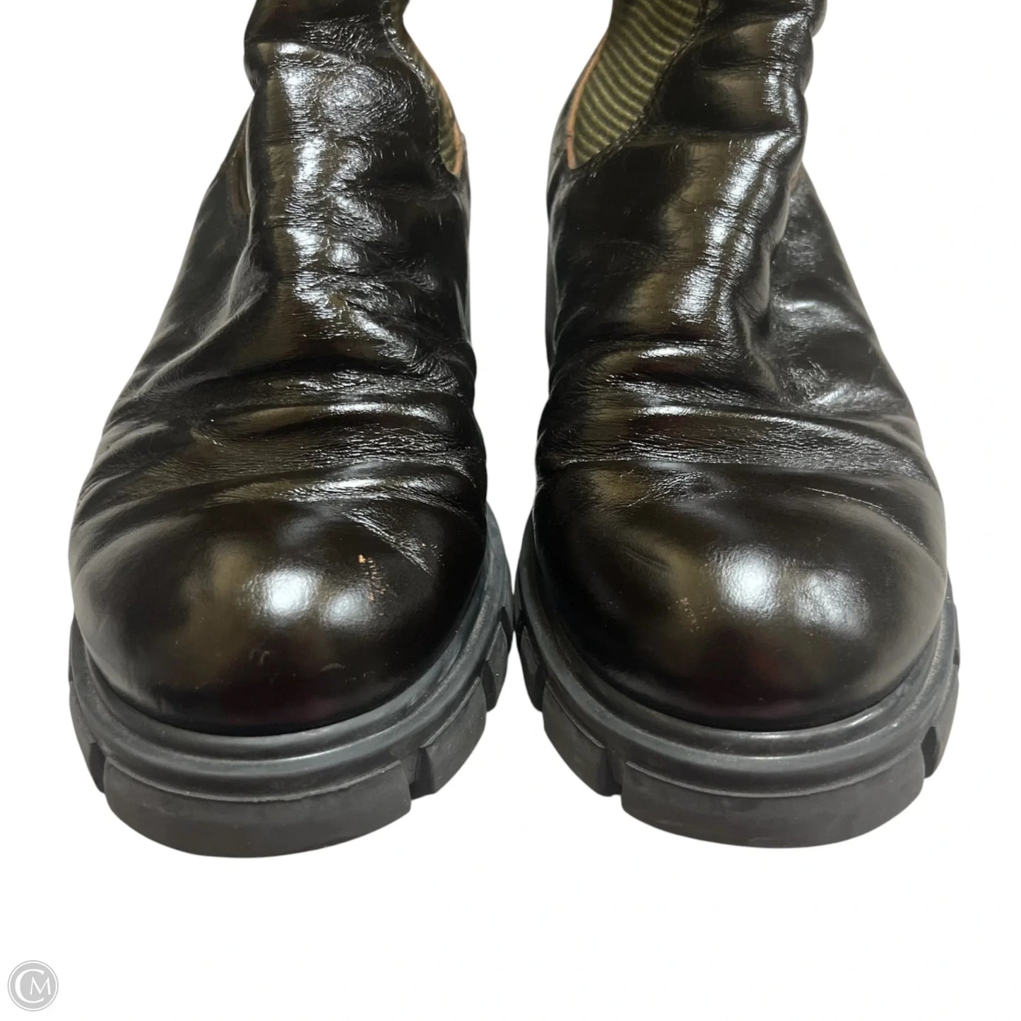 Boots Combat In Brown & Green, Size: 5.5