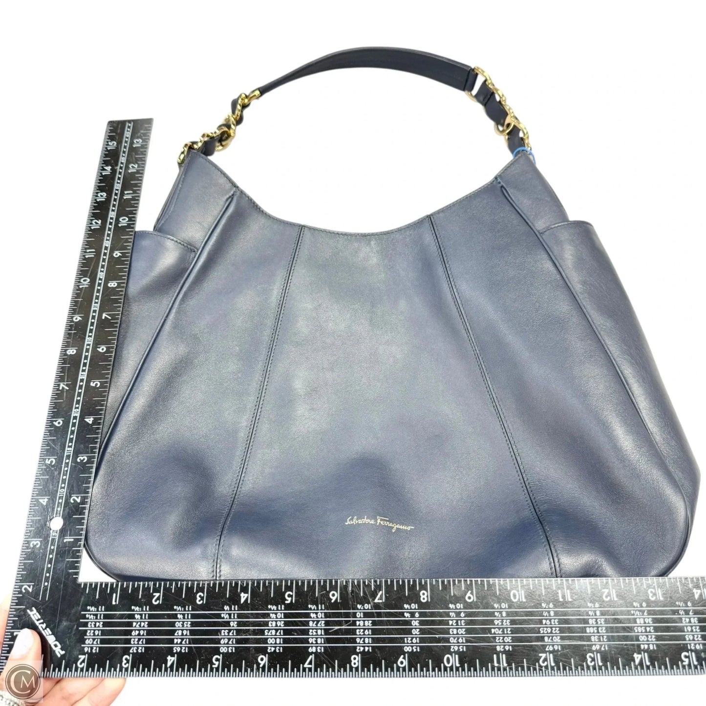 Handbag Designer By Ferragamo, Size: Medium