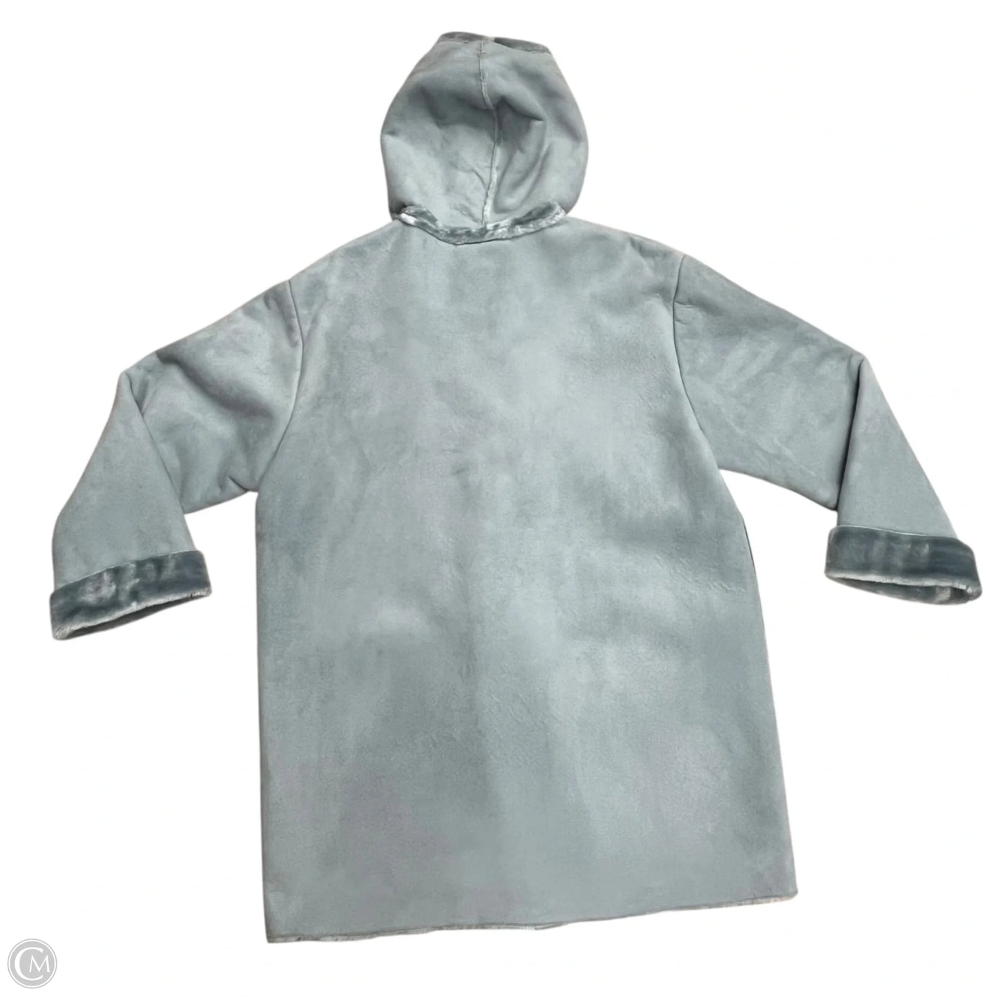 Coat Faux Fur & Sherpa By Jones New York In Blue, Size: Xl