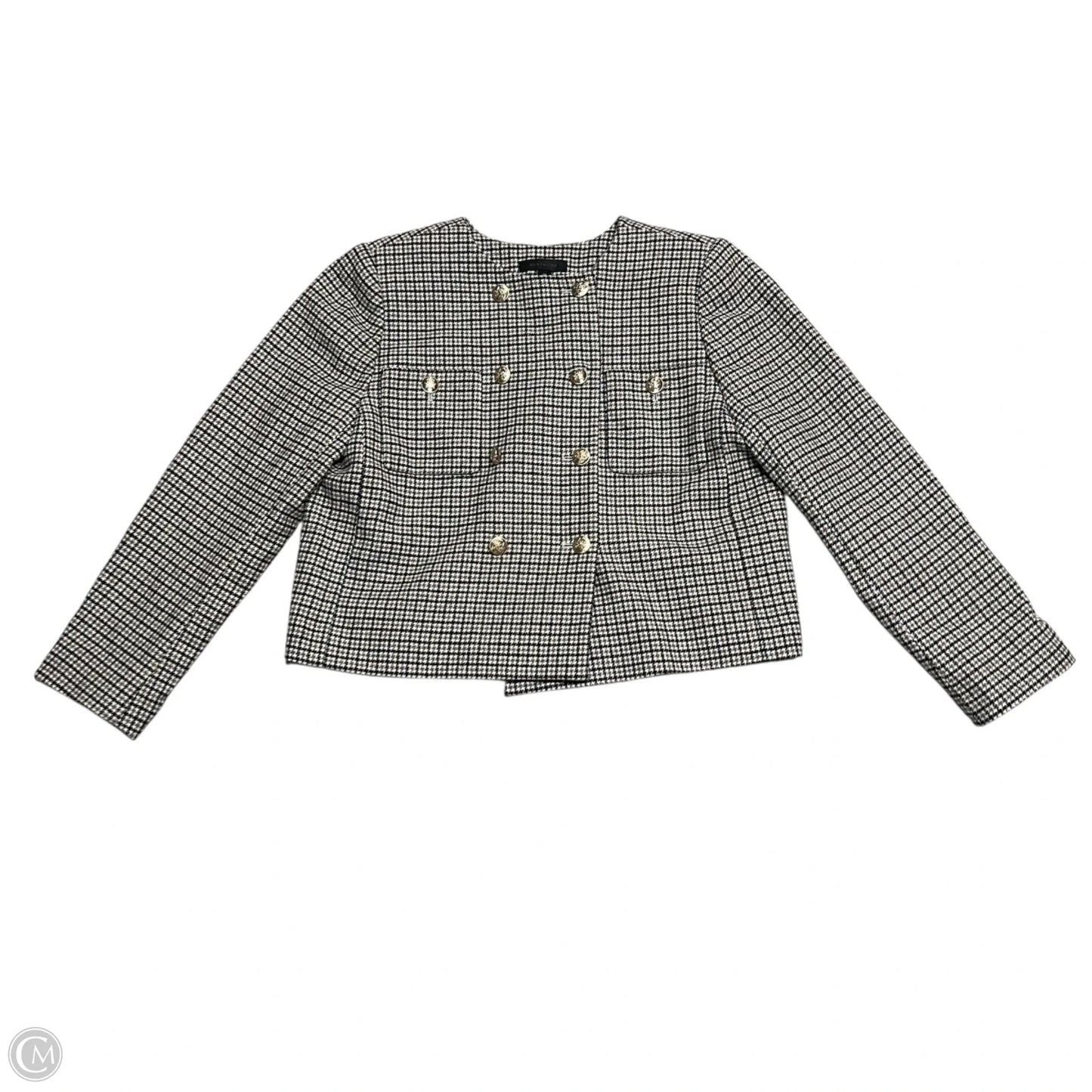 Blazer By Ann Taylor In Brown & Grey, Size: 12p