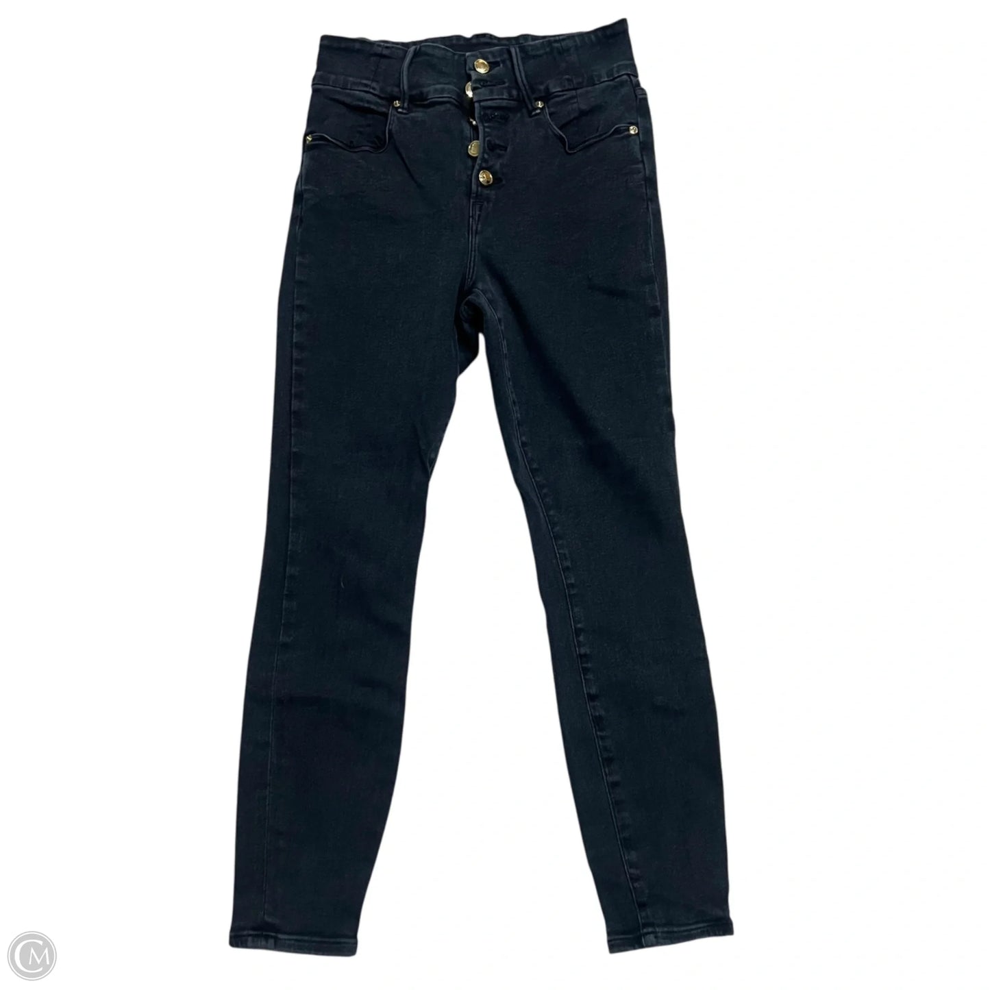 Jeans Flared By Good American In Black, Size: 8