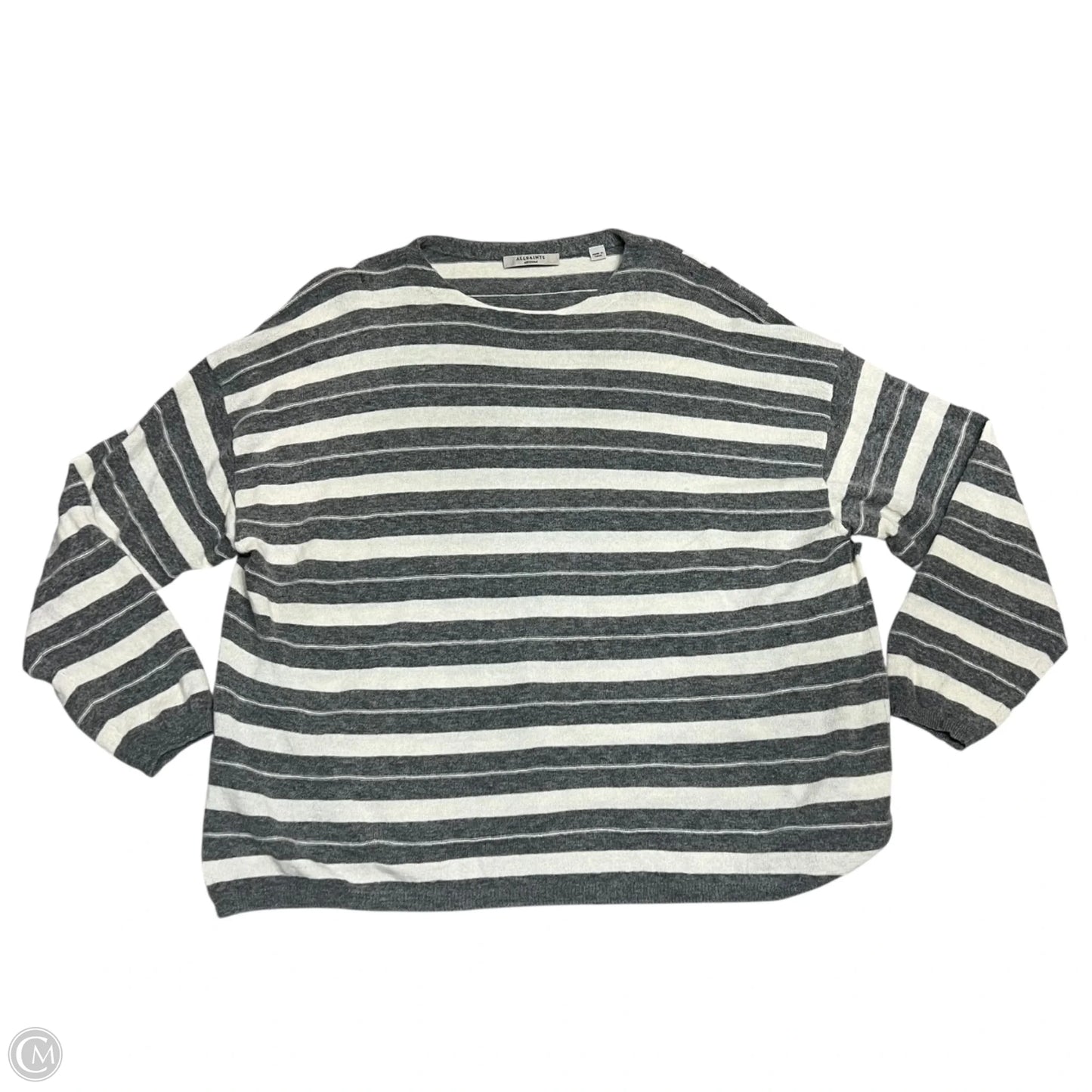 Sweater Designer By All Saints In Cream & Grey, Size: M