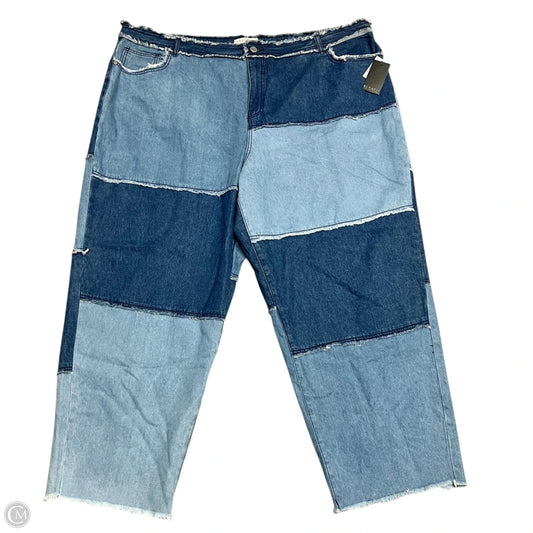 Jeans Cropped By Eloquii In Blue Denim, Size: 26