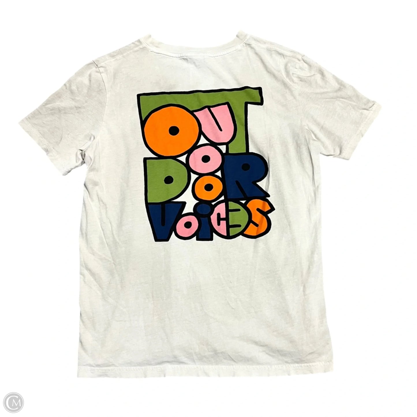 Top Short Sleeve By Outdoor Voices In Beige, Size: Xs