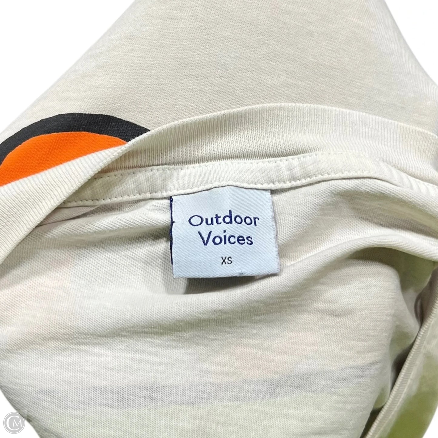 Top Short Sleeve By Outdoor Voices In Beige, Size: Xs