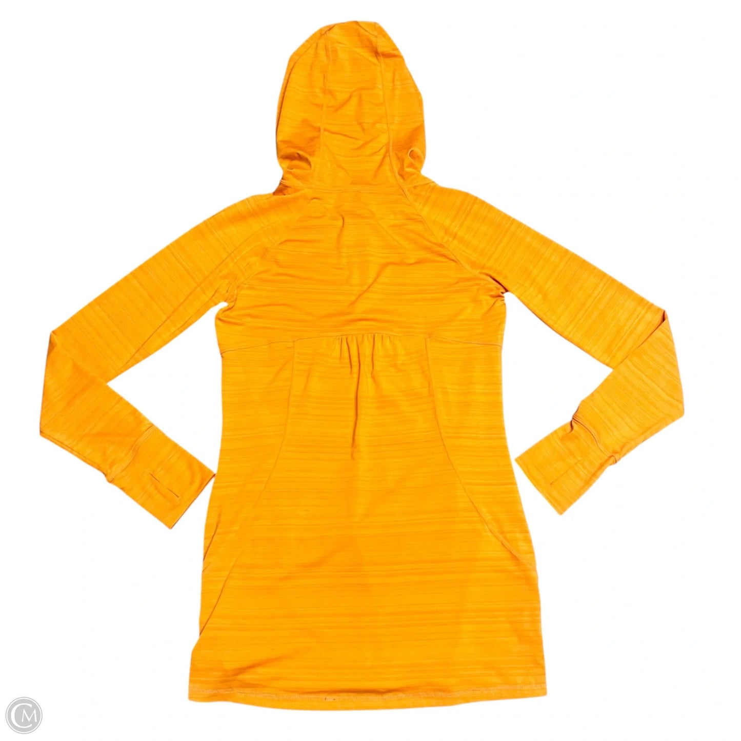 Athletic Top Long Sleeve Hoodie By Athleta In Orange, Size: Xs