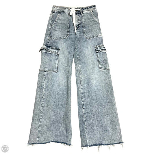Jeans Wide Leg By Rise Jeans In Blue Denim, Size: 2