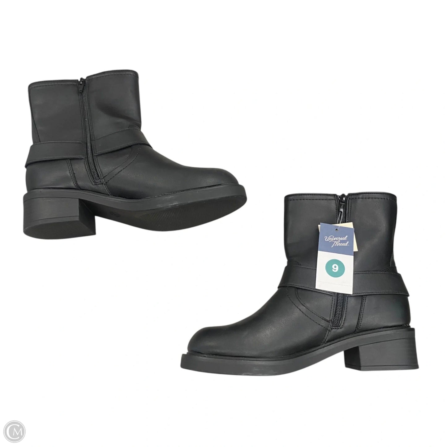 Boots Ankle Heels By Universal Thread In Black, Size: 9