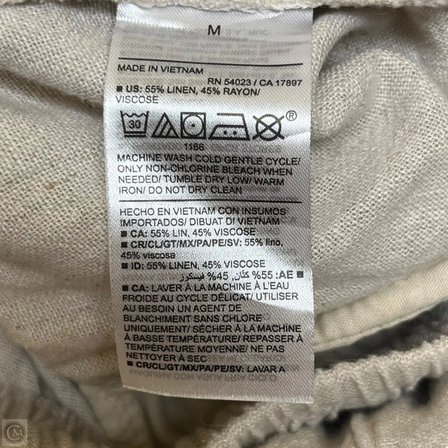 Pants Linen By Old Navy In Taupe, Size: M
