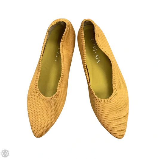Shoes Flats By Vivaia In Yellow, Size: 10.5