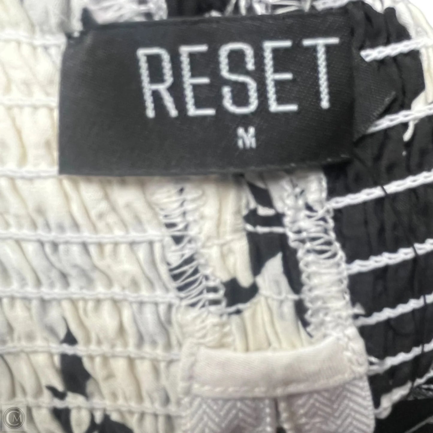 Skirt Set 2pc By RESET BY JANE In Black & White, Size: M