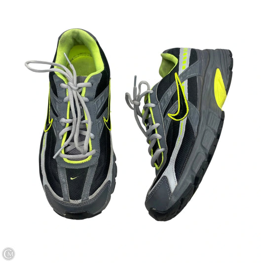 Shoes Sneakers By Nike In Green & Grey, Size: 7.5