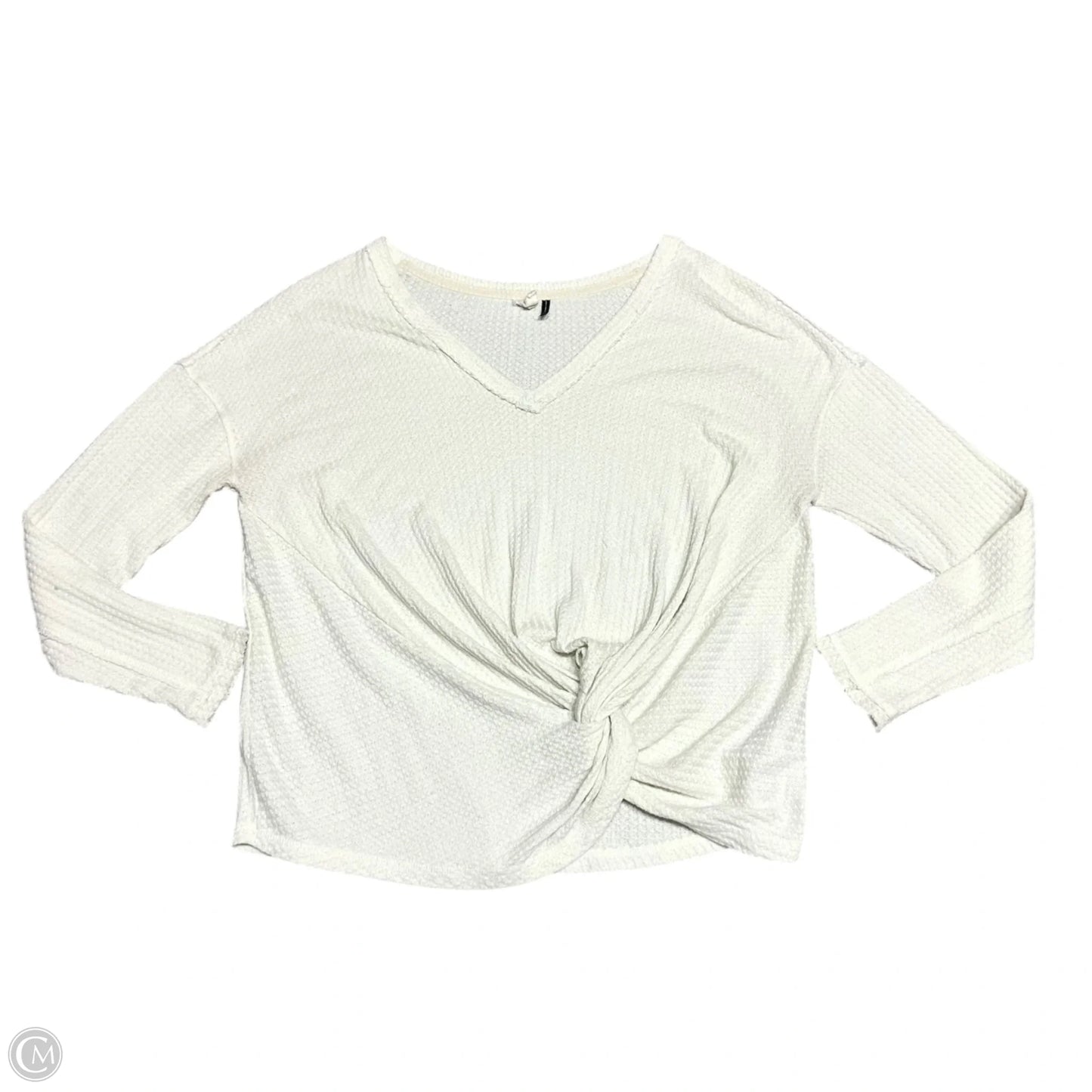 Top Long Sleeve By Anthropologie In White, Size: S