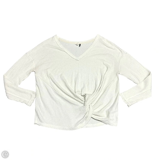 Top Long Sleeve By Anthropologie In White, Size: S