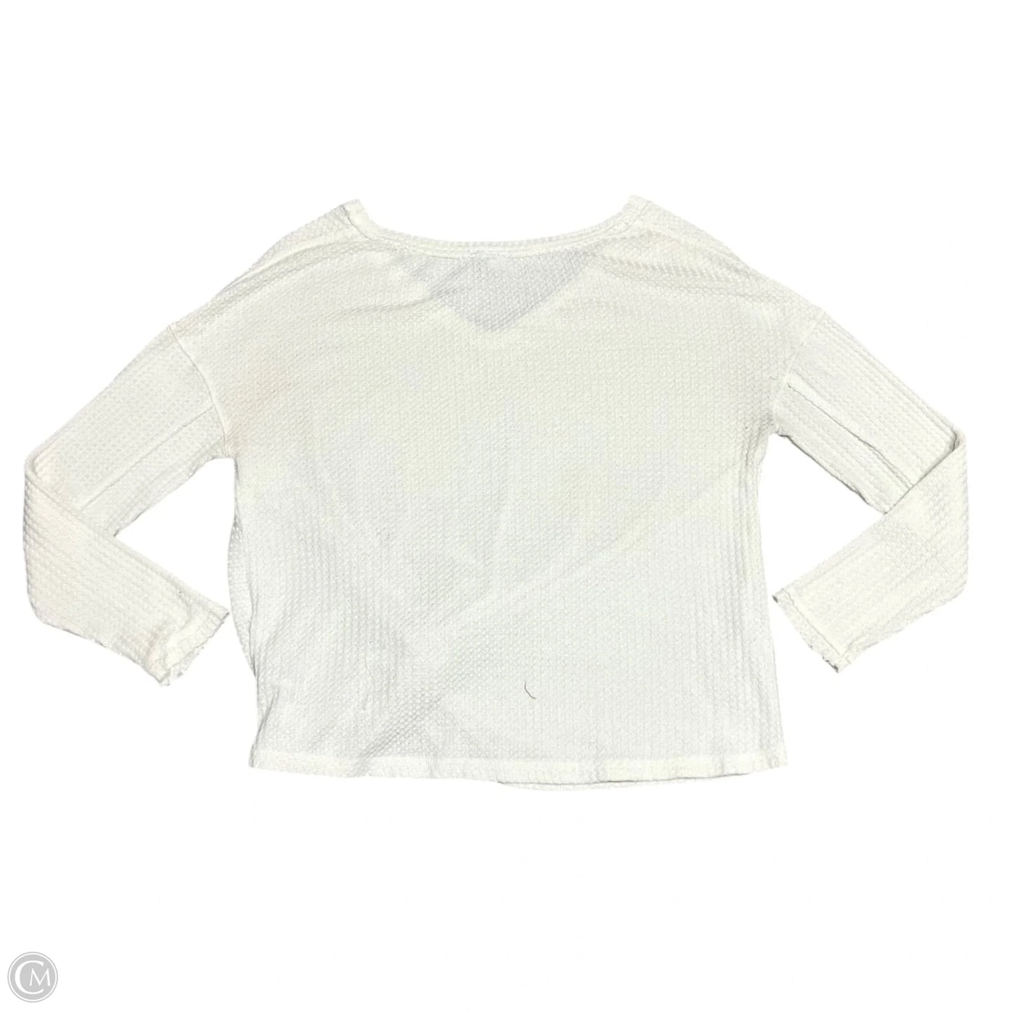 Top Long Sleeve By Anthropologie In White, Size: S