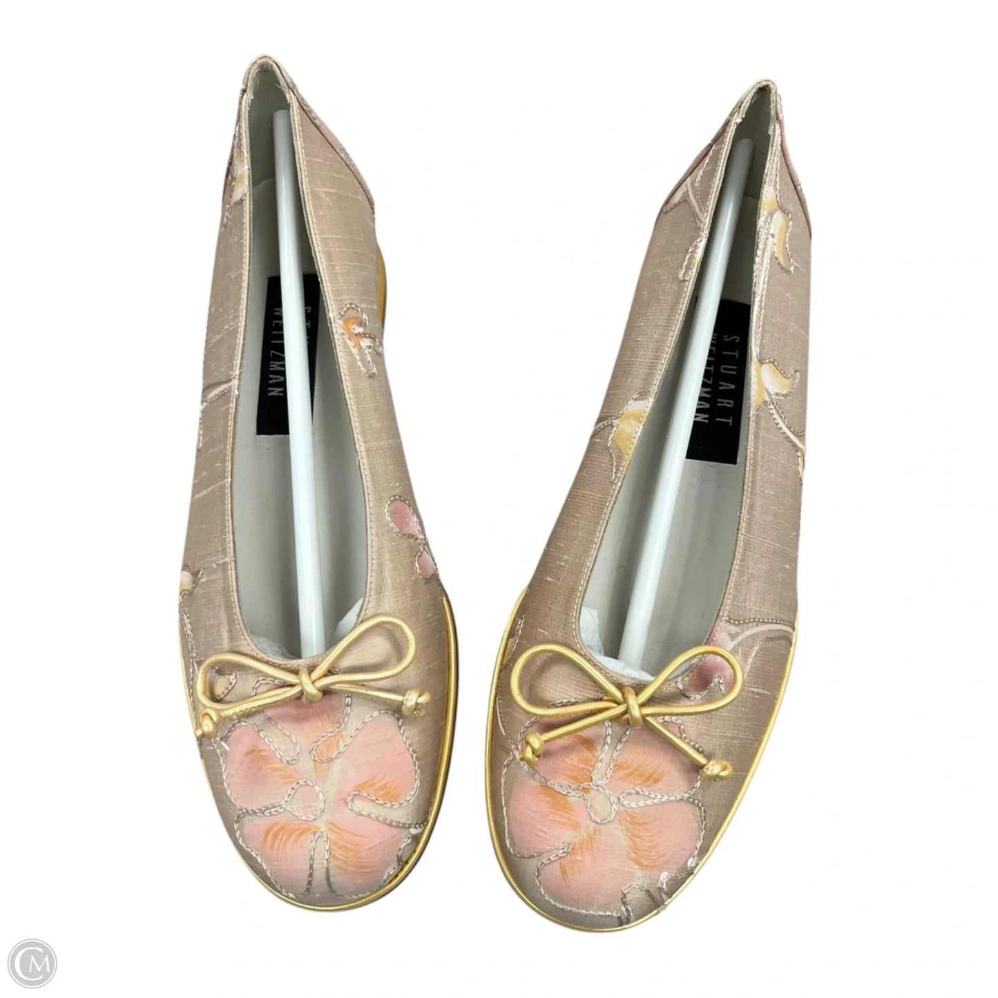 Shoes Designer By Stuart Weitzman In Pink & Yellow, Size: 8