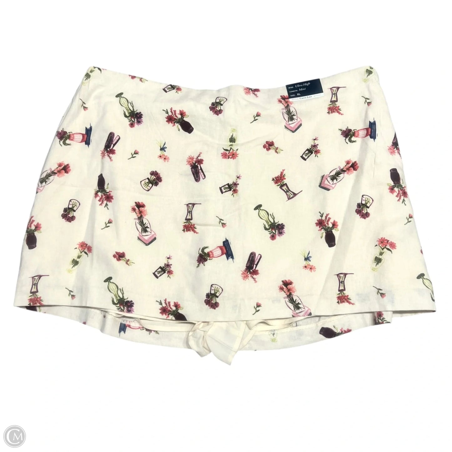 Skirt Mini & Short By Abercrombie And Fitch In Cream, Size: 16