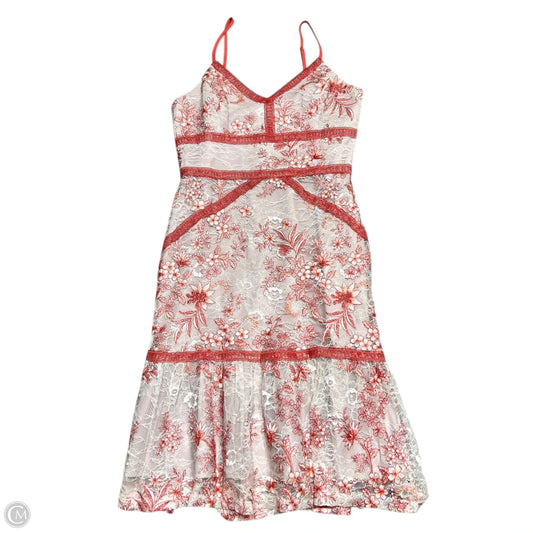Dress Casual Maxi By Adelyn Rae In Orange & Pink, Size: M
