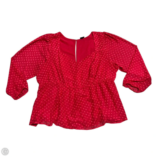 Top Long Sleeve By Torrid In Red, Size: 4x