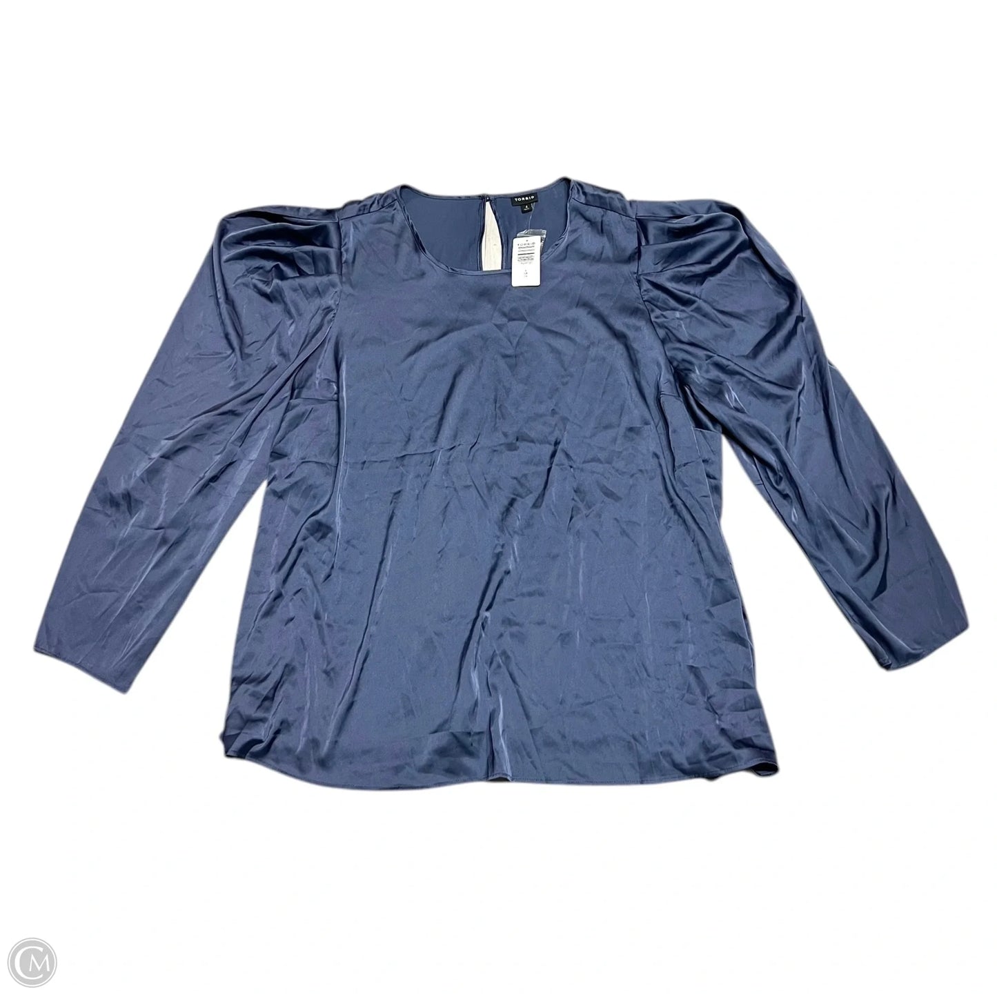 Top Long Sleeve By Torrid In Blue, Size: 4x