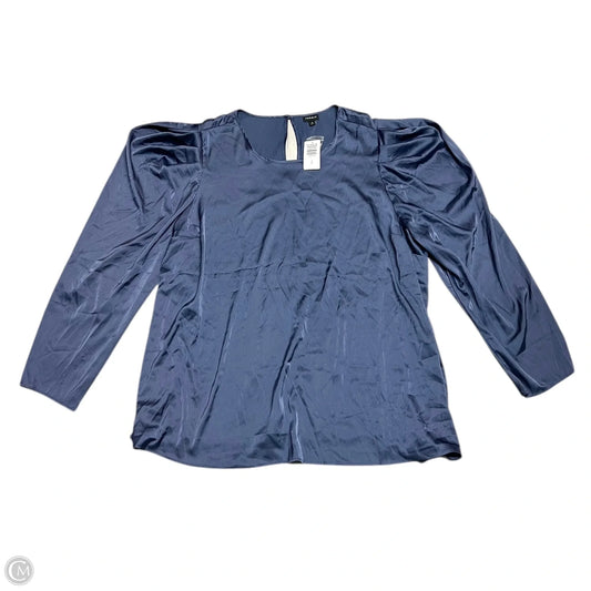 Top Long Sleeve By Torrid In Blue, Size: 4x