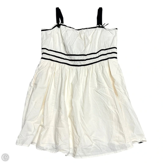 Dress Casual Midi By Torrid In Black & Cream, Size: 3x