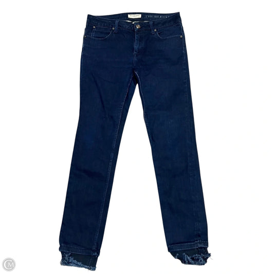 Jeans Luxury Designer By Burberry In Blue Denim, Size: 12