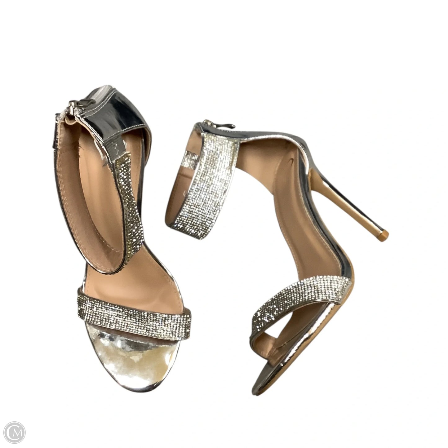 Shoes Heels Stiletto By Windsor In Silver, Size: 8.5