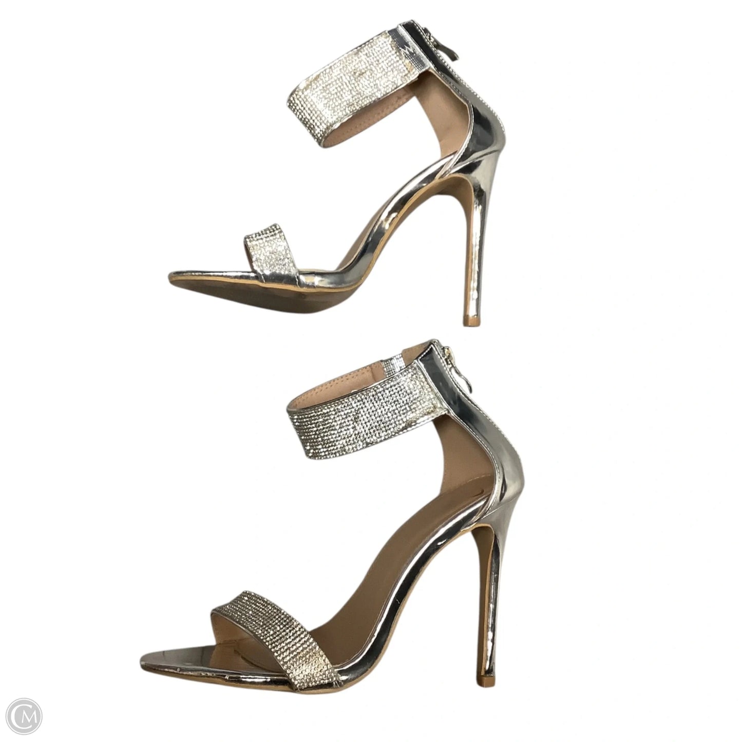 Shoes Heels Stiletto By Windsor In Silver, Size: 8.5