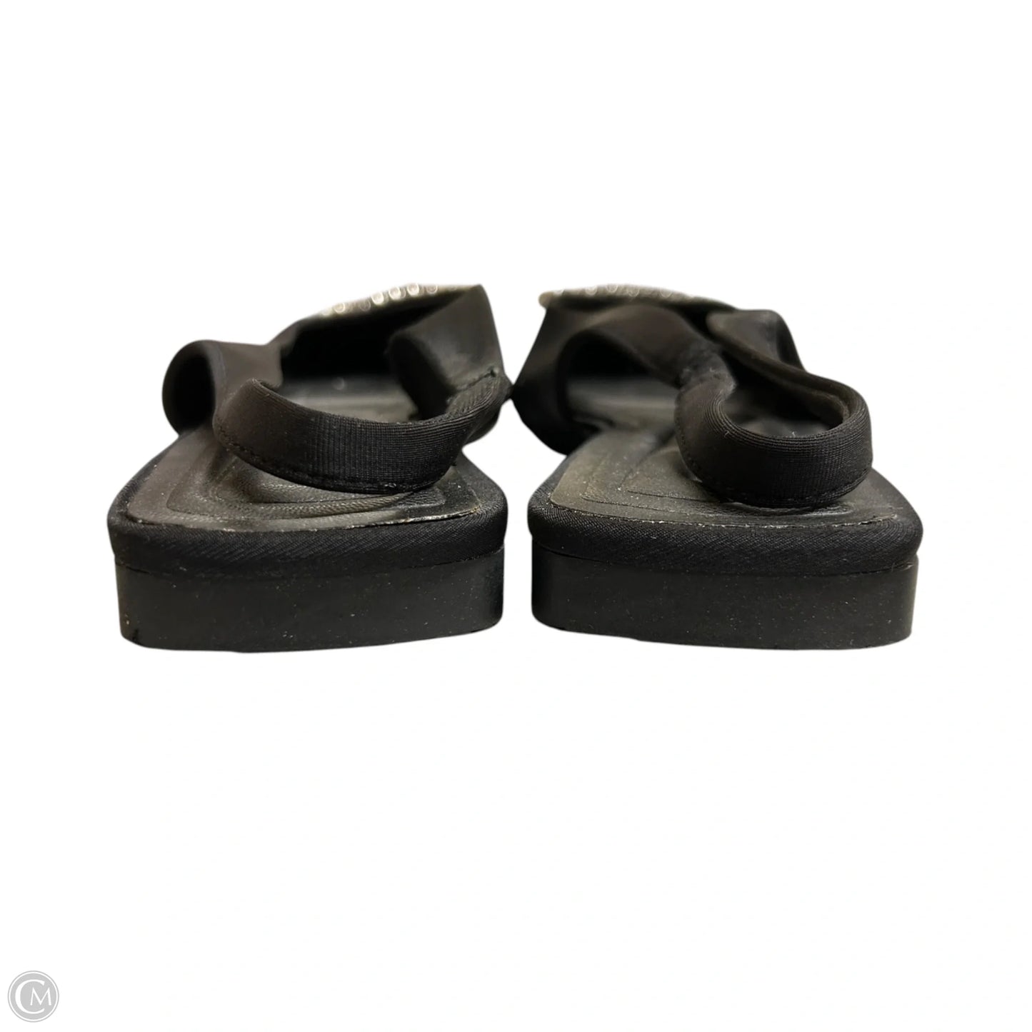 Shoes Flats By Stradivarius In Black & Silver, Size: 7.5