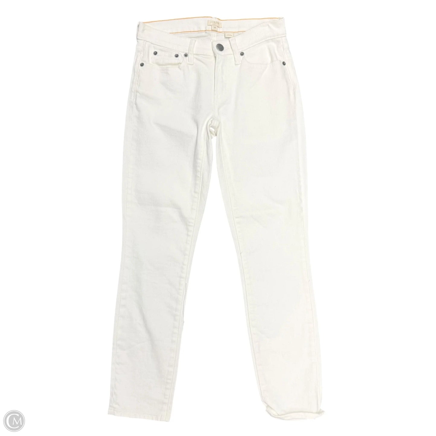 Jeans Straight By J. Crew In Cream, Size: 0