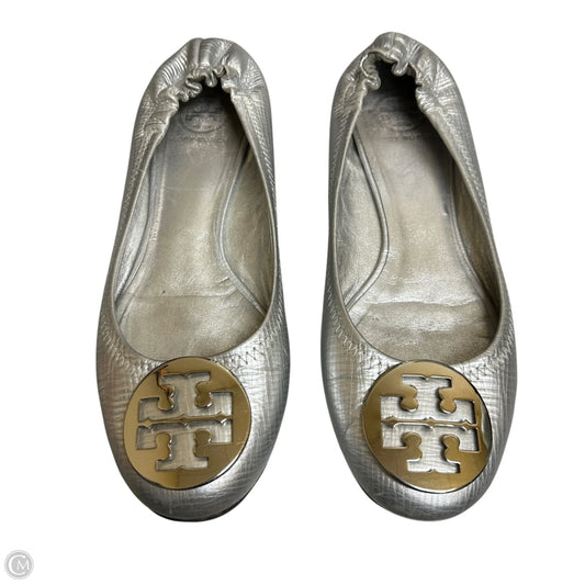 Shoes Designer By Tory Burch In Silver, Size: 8.5