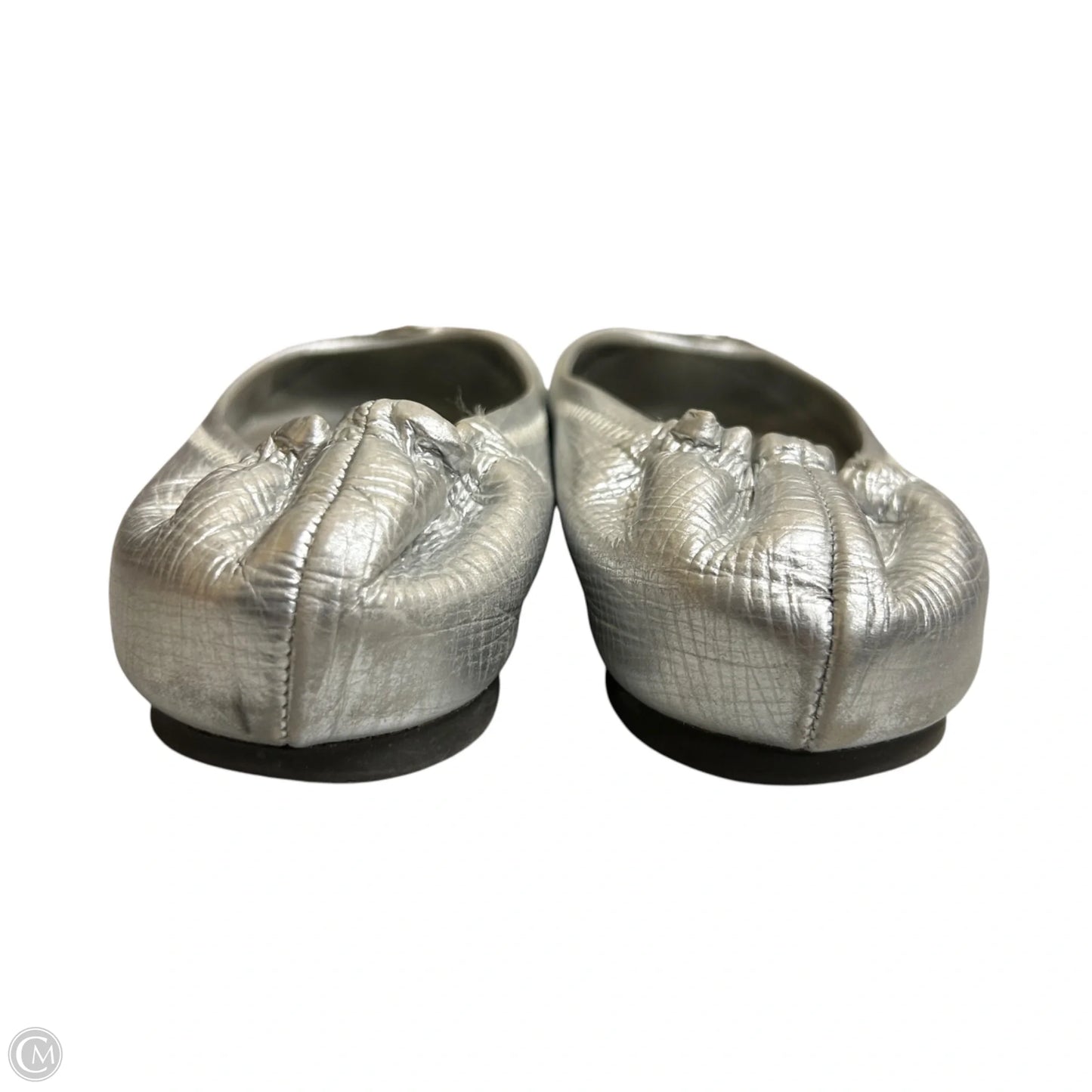 Shoes Designer By Tory Burch In Silver, Size: 8.5