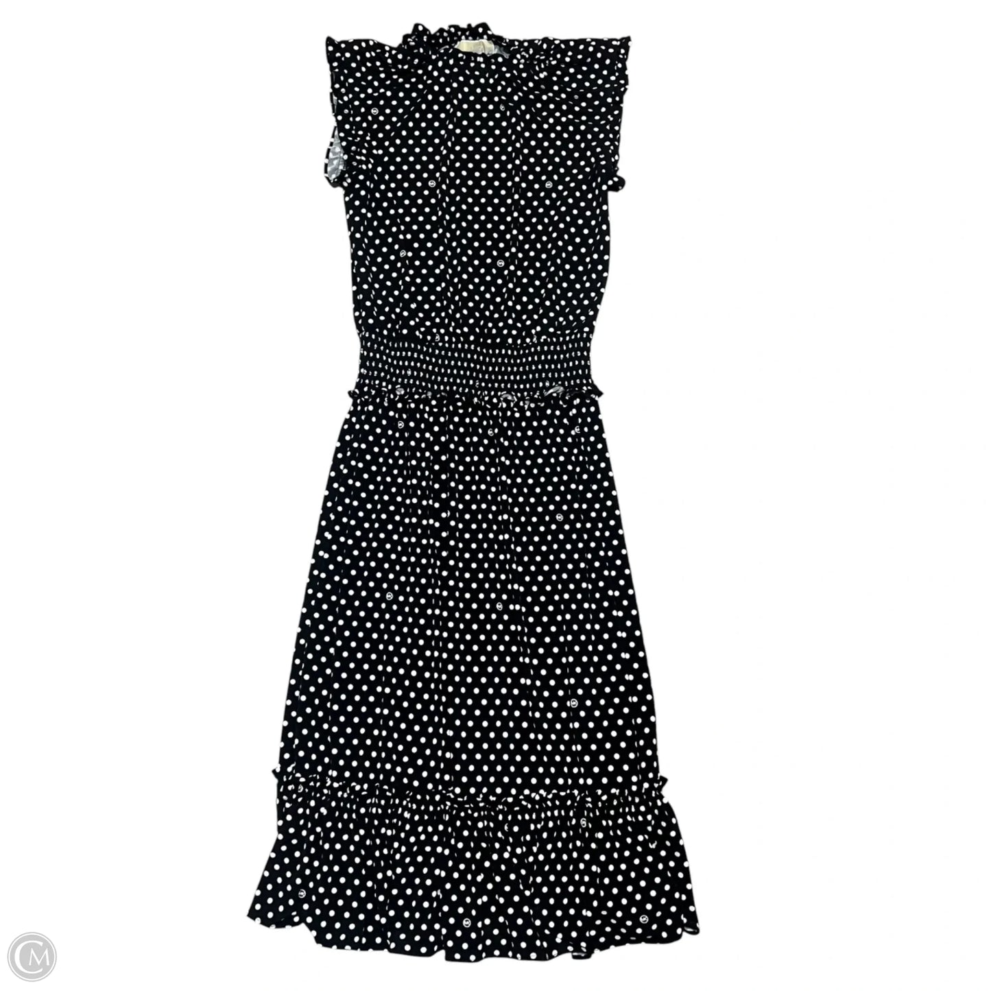 Dress Casual Maxi By Michael By Michael Kors In Black & White, Size: S