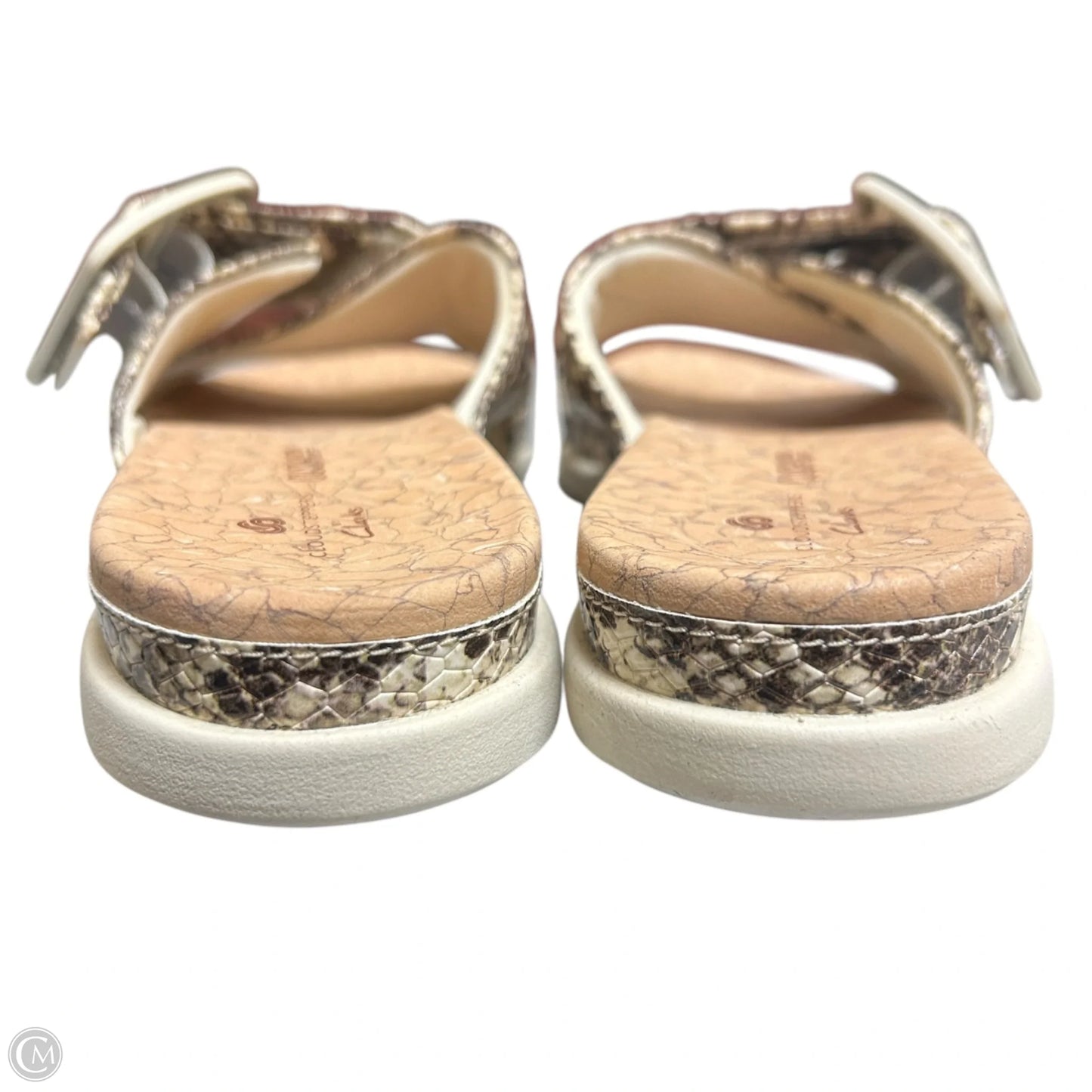 Shoes Flats By Clarks In Snakeskin Print, Size: 6