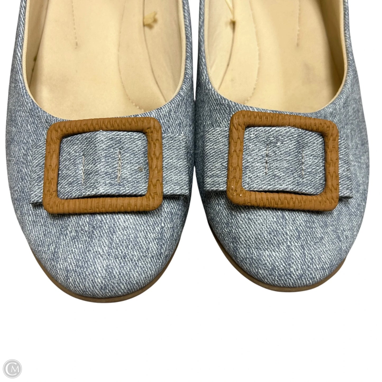 Shoes Flats By London Fog In Blue & Tan, Size: 11