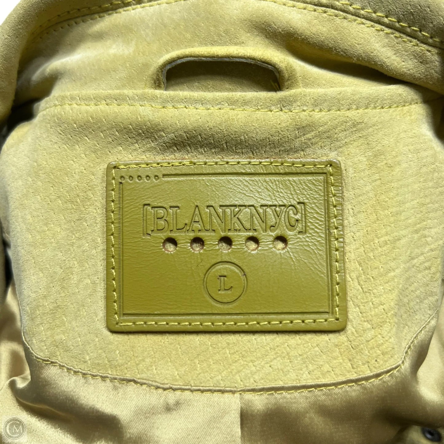 Jacket Moto Leather By Blanknyc In Yellow, Size: L
