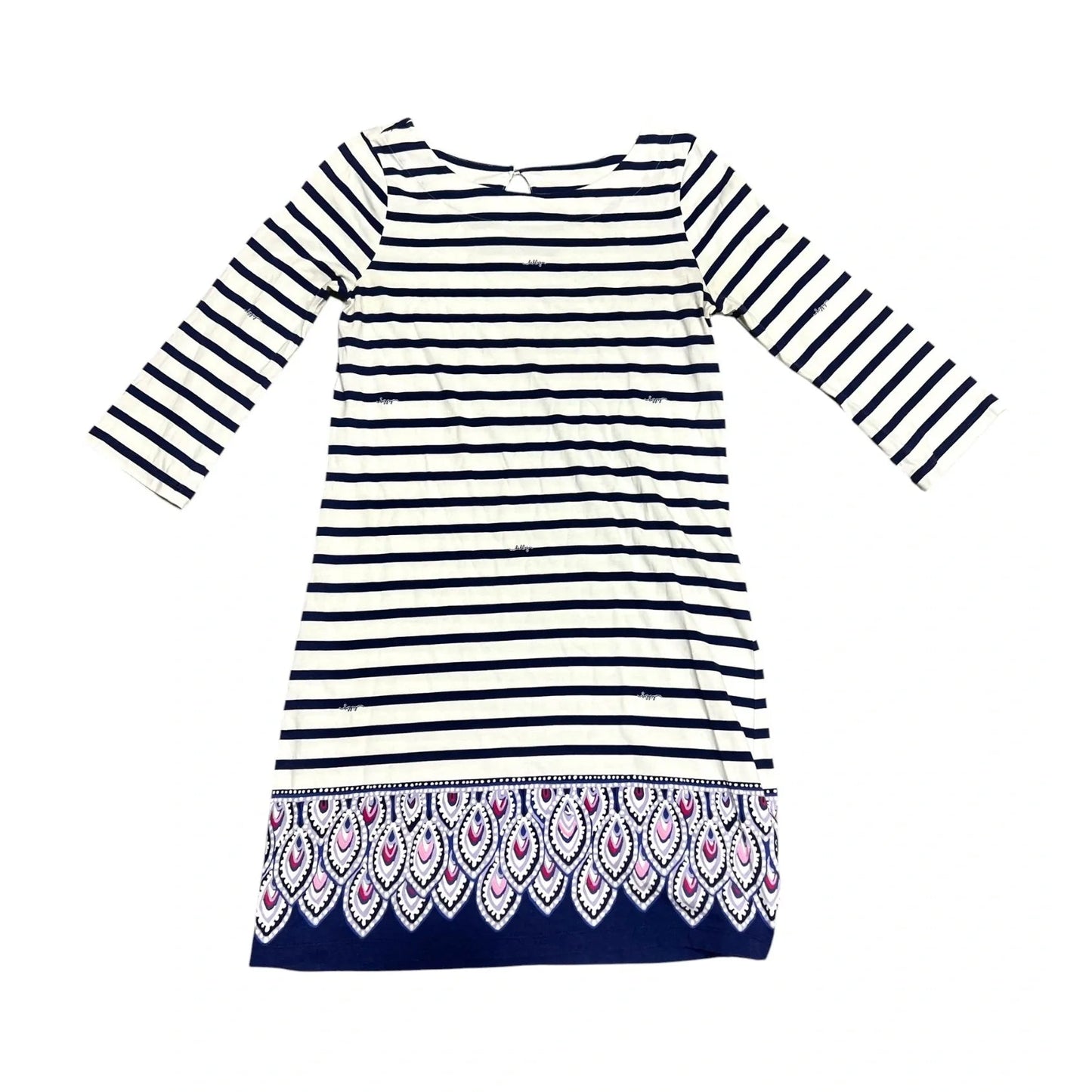Dress Designer By Lilly Pulitzer In Blue & White, Size: S