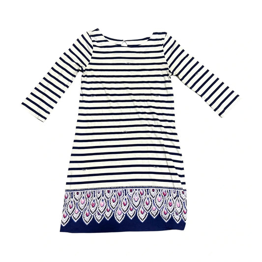 Dress Designer By Lilly Pulitzer In Blue & White, Size: S