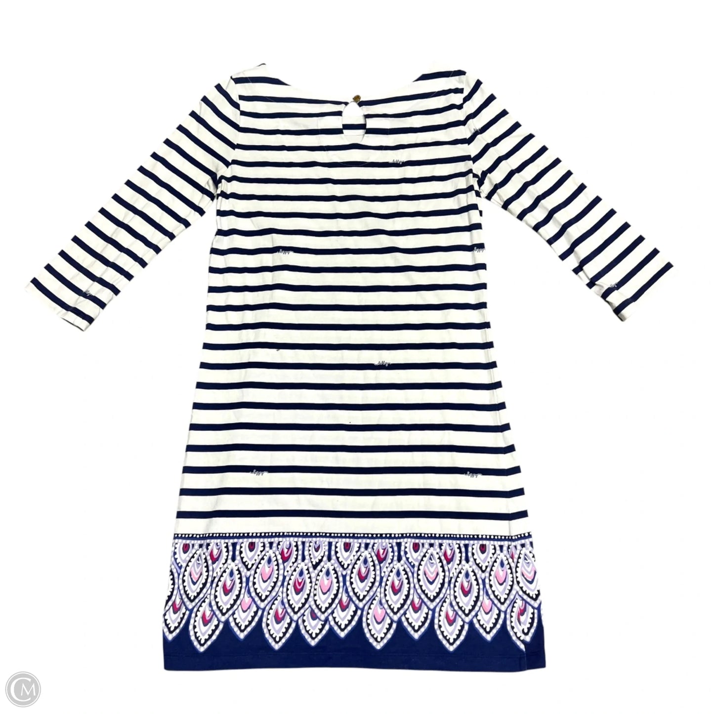 Dress Designer By Lilly Pulitzer In Blue & White, Size: S