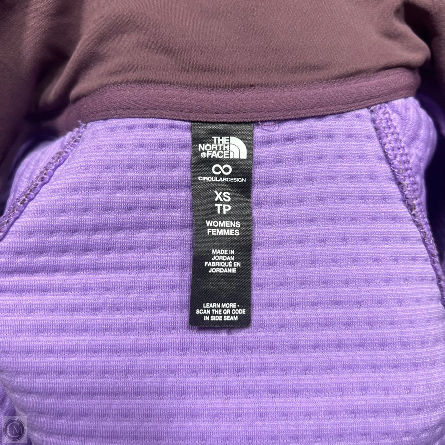Athletic Jacket By The North Face In Purple, Size: Xs