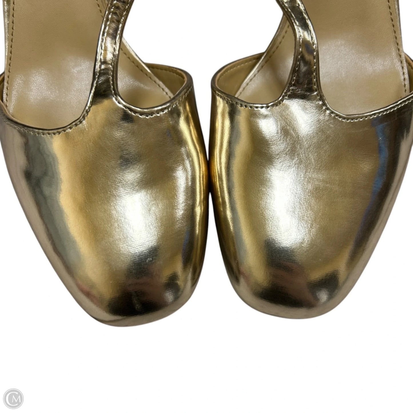 Shoes Heels Block By J. Crew In Gold, Size: 8