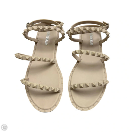 Sandals Flats By Olivia Miller In Beige, Size: 9
