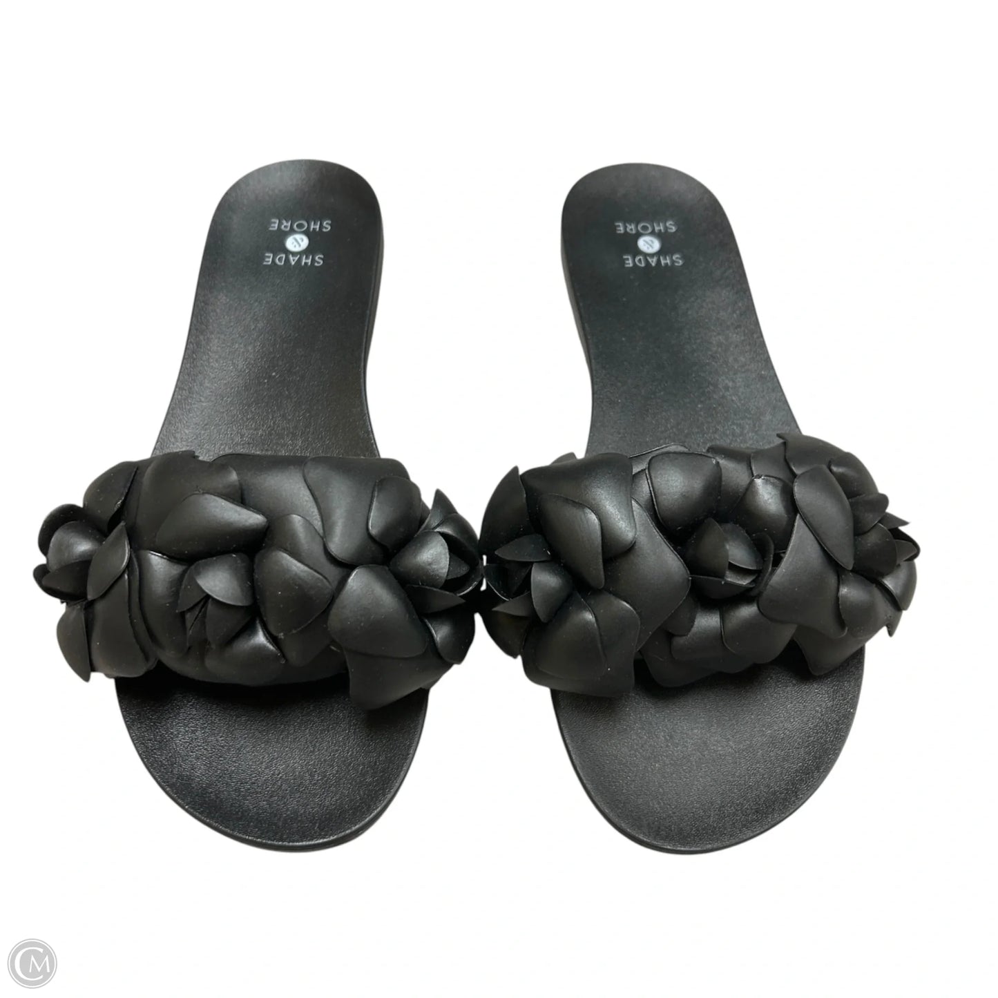 Sandals Flats By Shade & Shore In Black, Size: 6