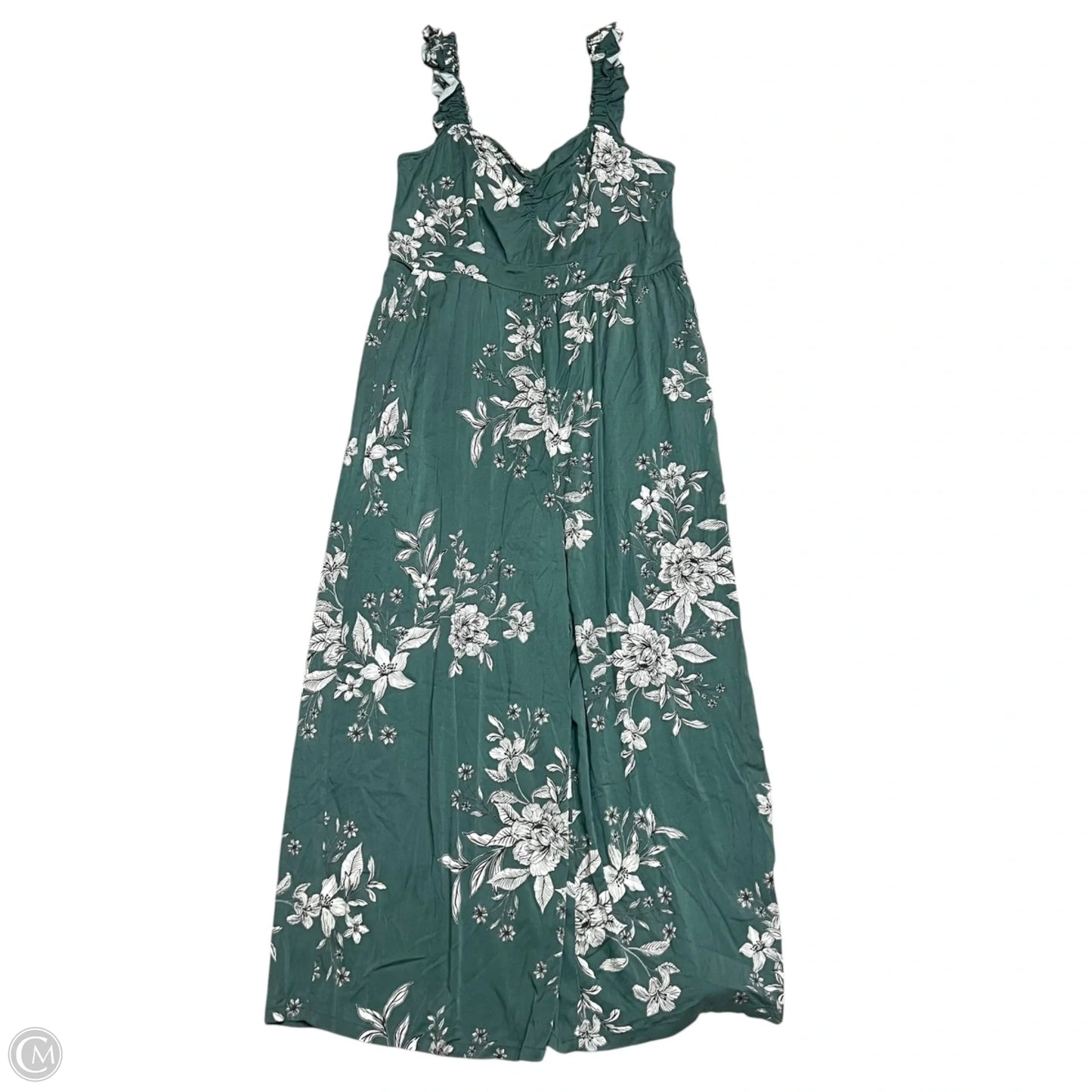 Romper By Torrid In Green & White, Size: 1x